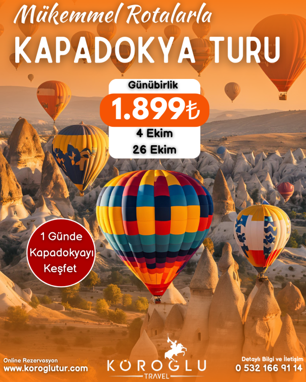 GÜNÜBİRLİK KAPADOKYA TURU